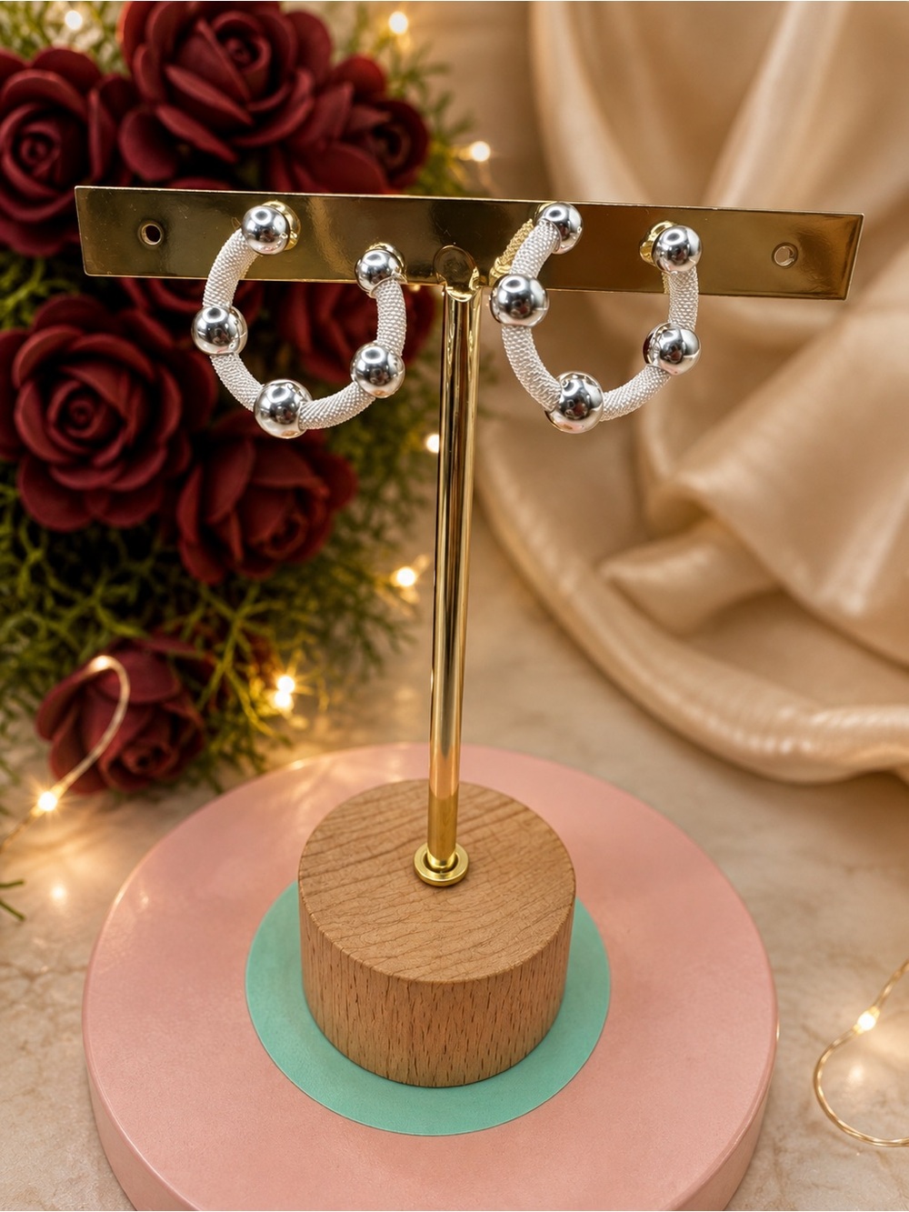 Elegant Silver Hoop Earrings Sterling silver 925